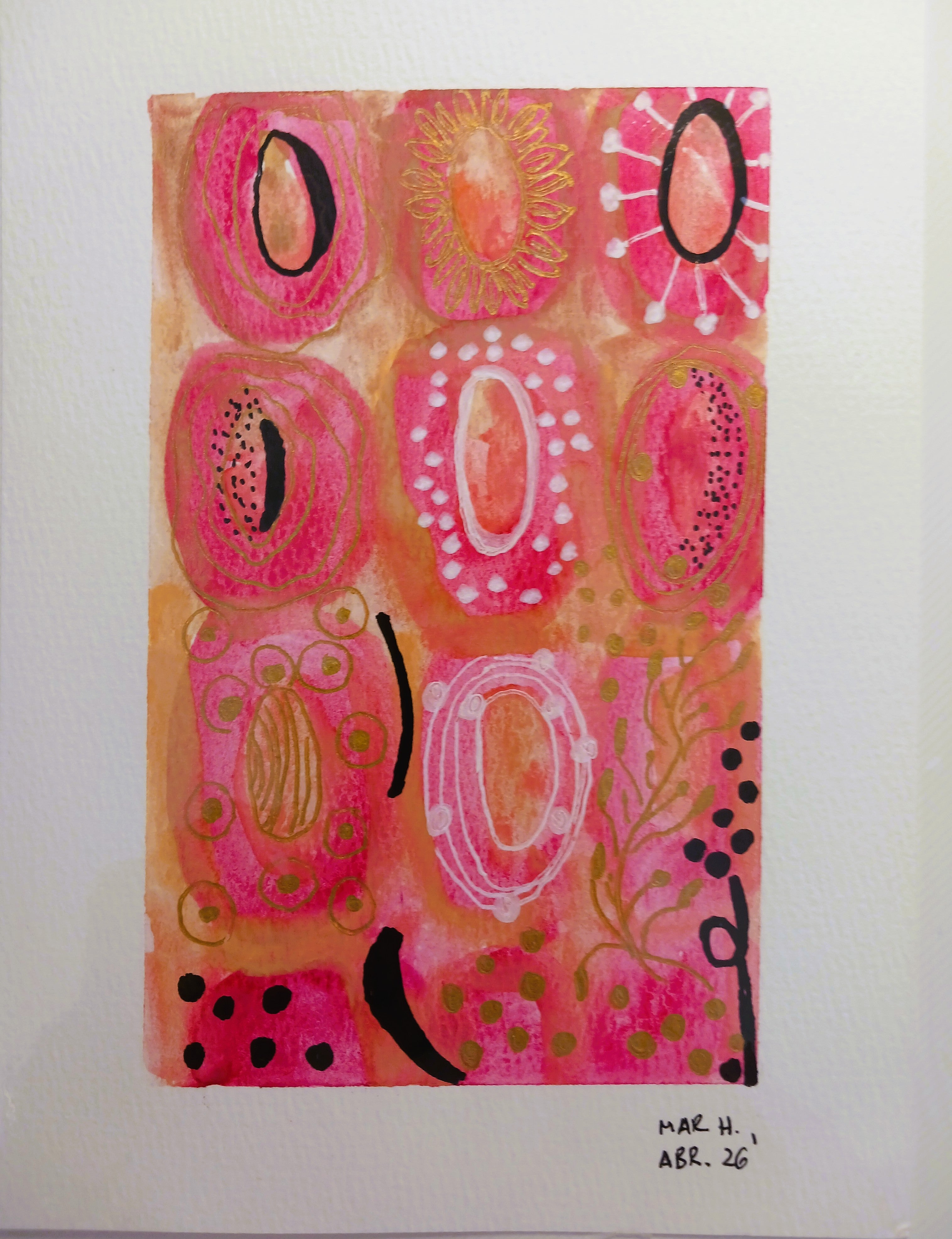 Abstracto en fucsia
