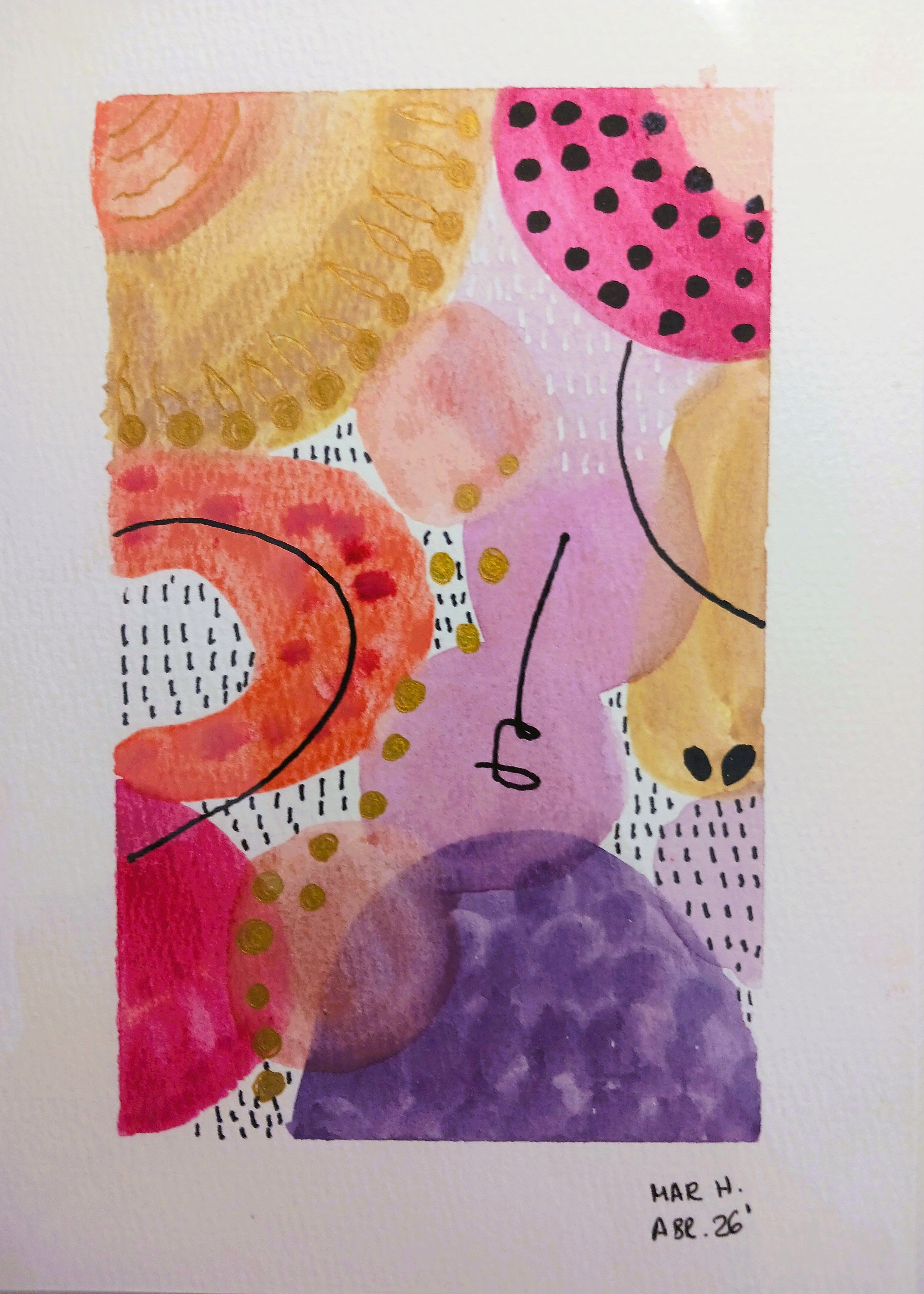 Abstracto en lila