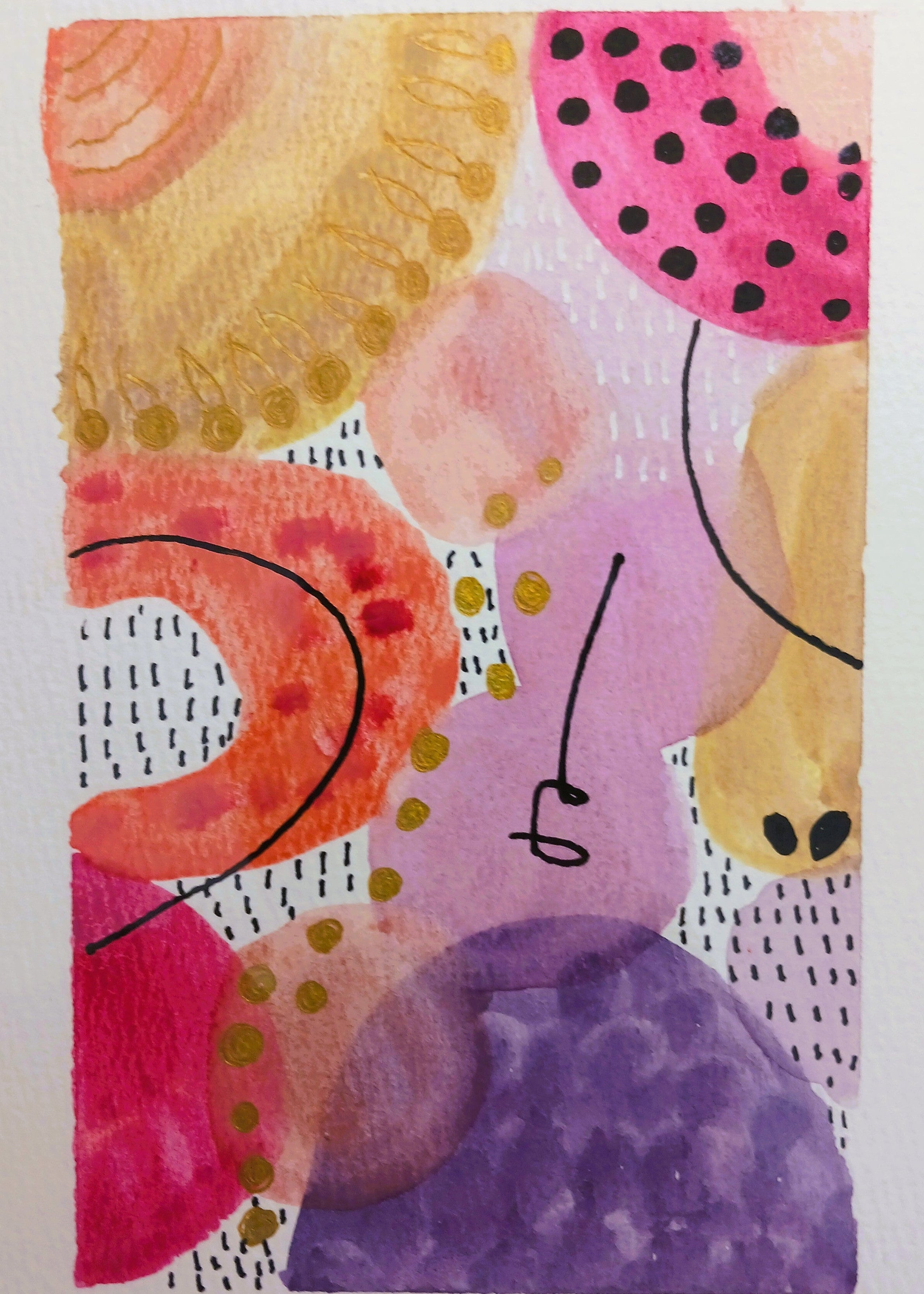 Abstracto en lila