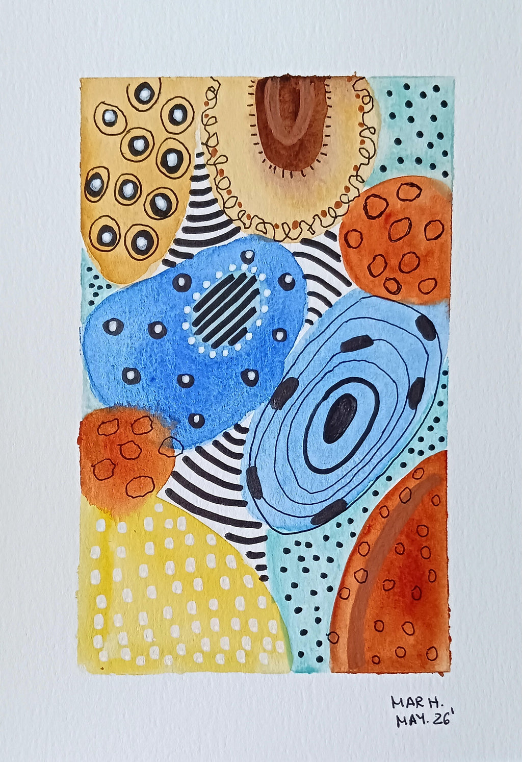 Abstracto con amarillo