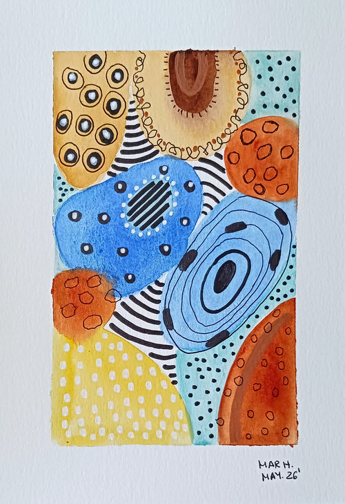 Abstracto con amarillo