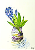 Flor en azul