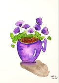 Flores en malva