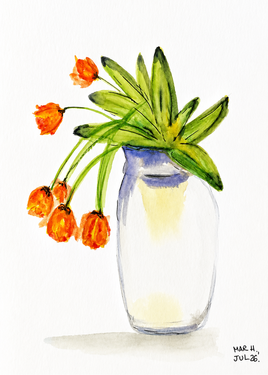 Flores naranjas